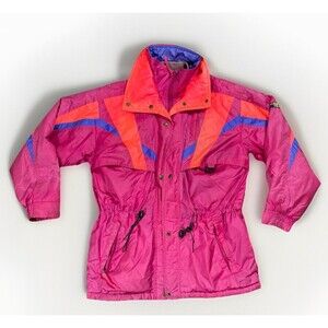 Vtg 80s Boulder Gear Après Ski Zip Up Ski Snow Parka Women’s Size Medium